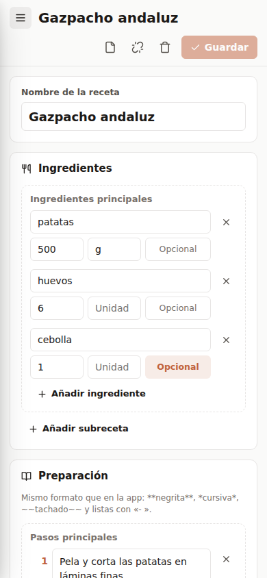 También funciona en el móvil